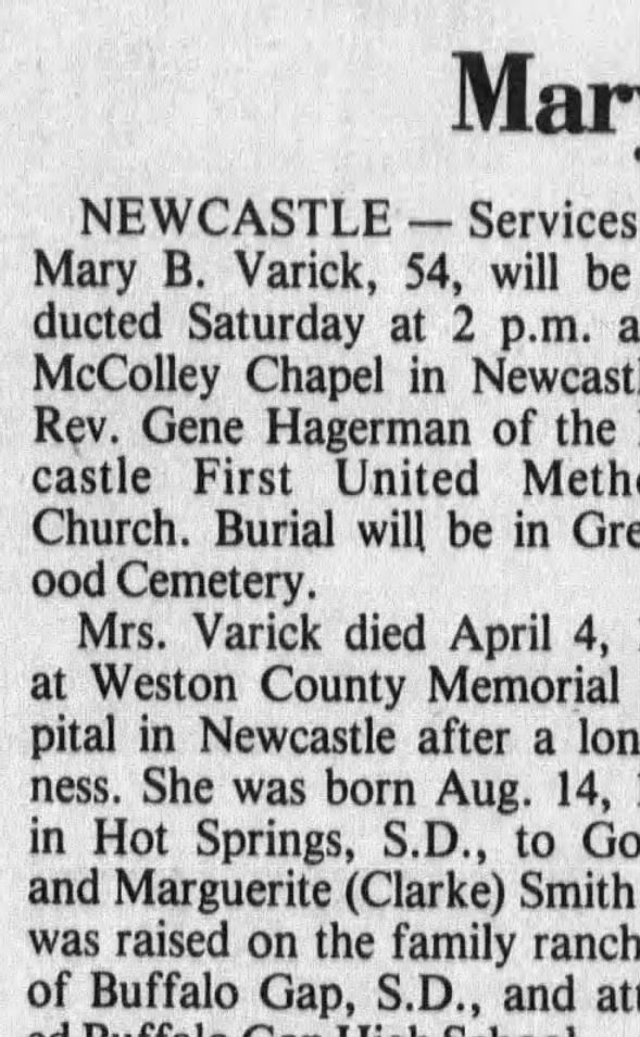 Clipping from Casper Star-Tribune